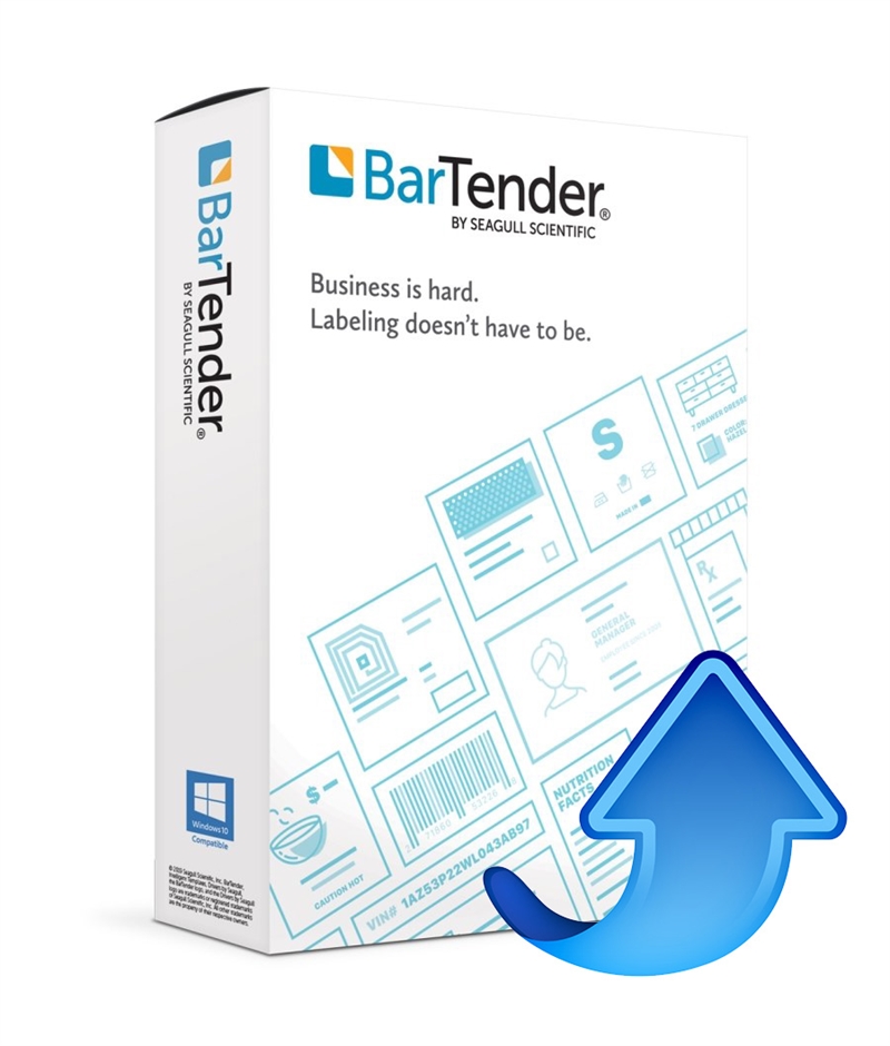 Uppgradera BarTender Starter programlicens till BarTender Professional