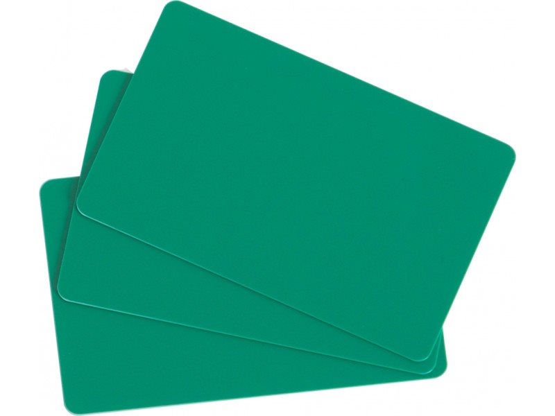 Gröna plastkort, 100-pack