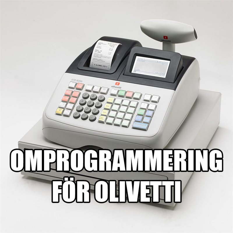 Programmering av Olivetti ECR-8200