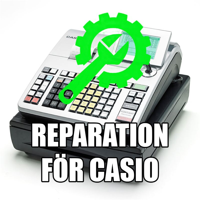 Reparation & service av kassaregister, Casio kassaregister