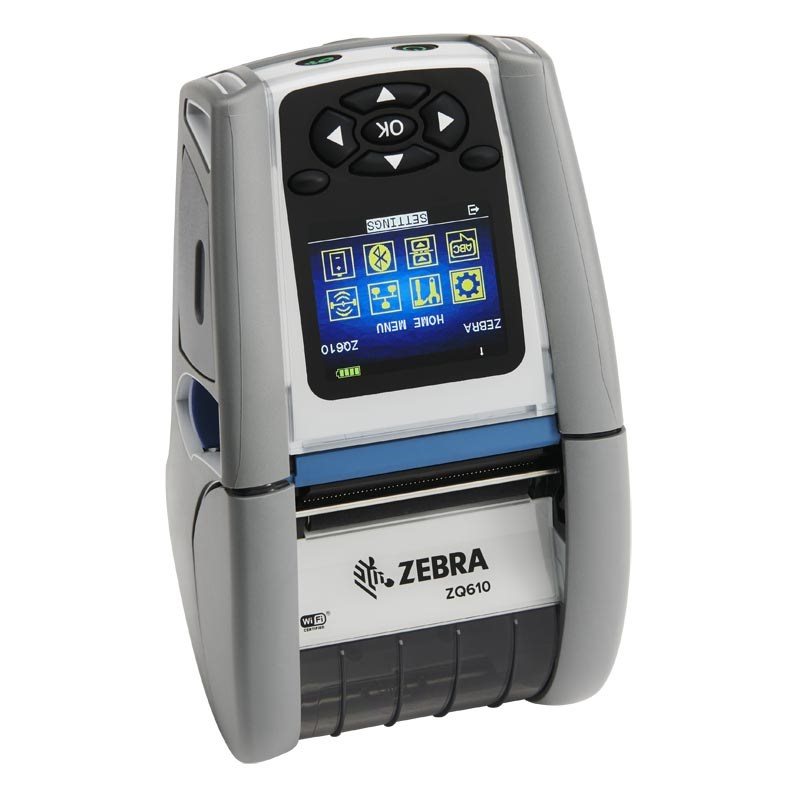 Trådlös etikettskrivare för sjukvård, Bluetooth, WiFi, Zebra ZQ610-HC