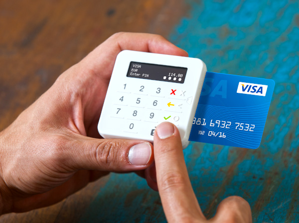 SumUp Air mobilkortterminal för kontaktlösa betalningar med kredit