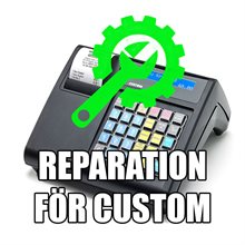 Reparation & service av kassaregister, Custom Big J, Big II, J-One