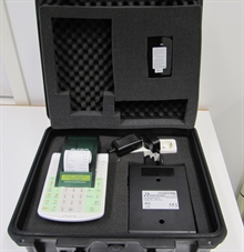 Väska med Elcom Euro-50TE Mini, kontrollenhet och batteri